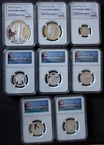 2020-S Special Silver Proof set graded PF70 UC by NGC including Silver Eagle - Picture 1 of 2