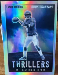 2023 Lamar Jackson - Thrillers Silver Prizm #TH-3 Baltimore Ravens - Picture 1 of 2