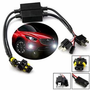 H4 9003 HB2 6000k 8000k Hi/Lo Bi-Xenon Dual HID Bulbs Heavy Wiring Relay Harness - Picture 1 of 7