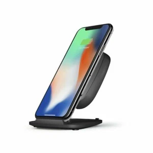 ZENS iPhone X Xs Max Fast Wireless Charger Pad/Stand 10W FAST Universal Qi Black - Picture 1 of 5