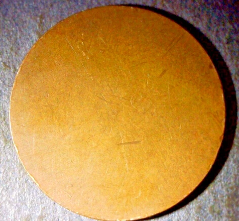 1925 Lincoln Wheat Cent, Extreamly Rare Uniface Full Uniface Strike ERROR Cover