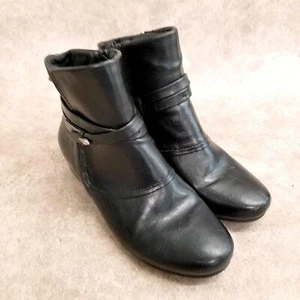 YUU Womens Scarlet Size 7 Black Ankle Boots Booties - Picture 1 of 10