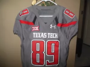 2014 TEXAS TECH RAIDERS #89 Team Issued Football JERSEY 46 - Picture 1 of 7