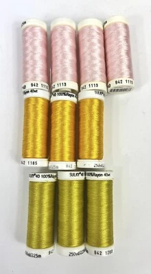 Lot of 10 Sulky Thread 40wt Various Colors 250 Yard Spools - Image 1 of 4