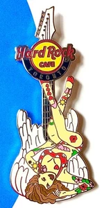 2012 HARD ROCK CAFE TORONTO SEXY BRÜNETTE ENGEL MÄDCHEN TATTOO GITARRE LE PIN - Bild 1 von 1