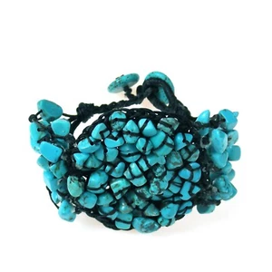 Bio Mosiac blau türkis rund Manschette/Armband - Bild 1 von 3