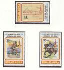 NICARAGUA Olympic Games Moscow 1980 perforated set of 3 with red overprint  MNH