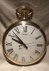 Vintage 1950s United Clock Corp. Gold Pocket Watch Wall Clock Model 40 Working!