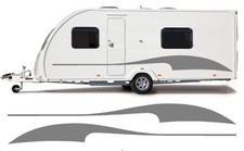MOTORHOME/CARAVAN VINYL GRAPHICS KIT DECALS STICKERS STRIPES #11XL FAST POST
