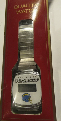 Vintage New in Package SAN DIEGO CHARGERS Digital quartz mens Watch Cover