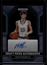 MATAS BUZELIS 2023-24 PANINI PRIZM DP PICKS ROOKIE AUTO DRAFT PICKS AUTOGRAPH SP