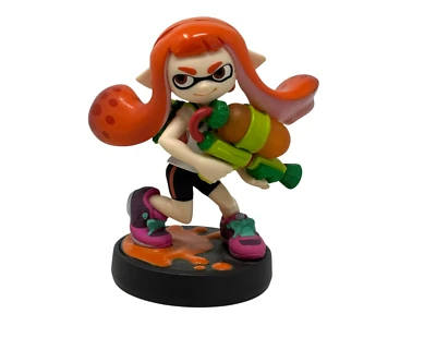 Фигурка AMIIBO Splatoon Inkling Girl 3 дюйма оранжевые волосы переключатель Nintendo 3DS Wii U - Изображение 1 из 4