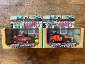 Road Champs Collectibles Classic Scenes 1932 Ford Model B + 1954 Chev Panel Van - Picture 1 of 3