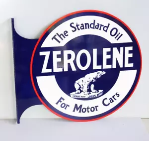 ZEROLENE STANDARD OIL Auto Flansch Schild mit Bär modern retro - Bild 1 von 3