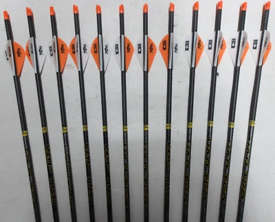 @NEW@ 12- Victory Archery VAP TKO Elite 300 Hunting Carbon Arrows Bohning Blazer - Image 1 of 2