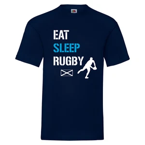 Escocia, Camiseta de Rugby Eat Sleep, Escocesa, Camiseta de Fan al Rugby, Copa del Mundo - Imagen 1 de 2