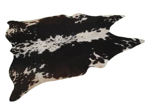 New Cowhide Rugs Area Cow Skin Leather 15.67 sq.feet (48"x47") Cow hide M1131 - Picture 1 of 3