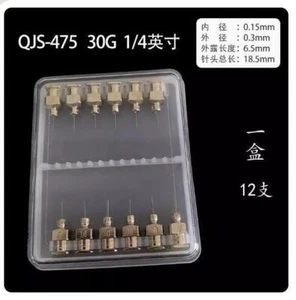 12Pcs 30Ga 1/4" Blunt stainless steel Glue Dispensing  Needle Tips - Picture 1 of 1