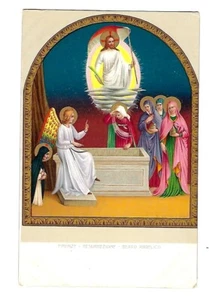Early 1900's Religious Postcard Resurrezione B Angelico Art Unposted - Picture 1 of 2