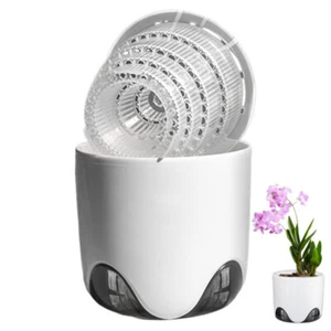 Meshpot Plastic Orchid Pot Inner Clear Orchid Planter Double Layer Good Outlooki - Picture 1 of 13