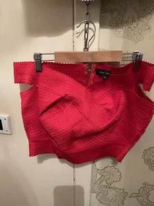 NEW LOOK LADIES CROP TOP FESTIVAL HOLIDAY SUMMER IBIZA PARTY GLAM SIZE 14 UK - Picture 1 of 5
