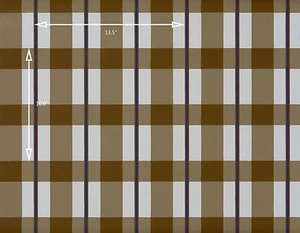 Vintage Wallpaper Country Plaid Blue Brown and Tan by Motif - Picture 1 of 1
