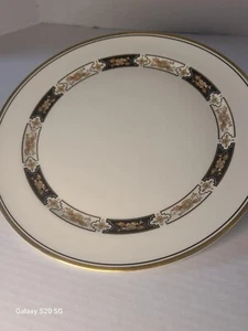 Pickard USA Mystique Dinner Plate x1 Brown Flowers Black Cream Very Chic - Picture 1 of 3