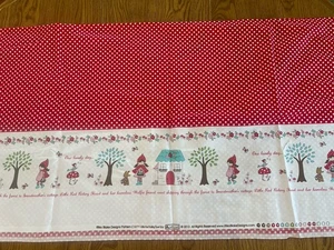2013 Riley Blake Fabric C3271 Little Red Riding Hood Border Print 80x42 T Noel - Picture 1 of 12