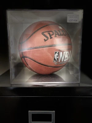 Early-Career LeBron James Autographed Spalding Basketball – UDA Authenticated – - Image 1 of 4
