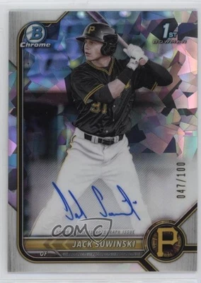 2022 Bowman Chrome Prospect Atomic Refractor /100 Jack Suwinski Rookie Auto RC - Image 1 of 2