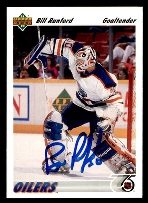 1991 Upper Deck Hockey #117 Bill Ranford Signed Autograph (no COA) - Image 1 of 2