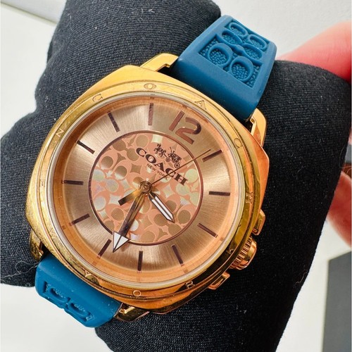 Orologio Coach G Mini Boyfriend con cinturino in gomma blu firmato