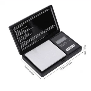Digital Scale 500g x 0.01g Jewelry Gold Silver Coin Gram Pocket Size US SELLER - Picture 1 of 2