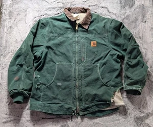 Carhartt Full Zip Sherpa gefütterte Jacke Herren Gr. XL grün - Bild 1 von 14