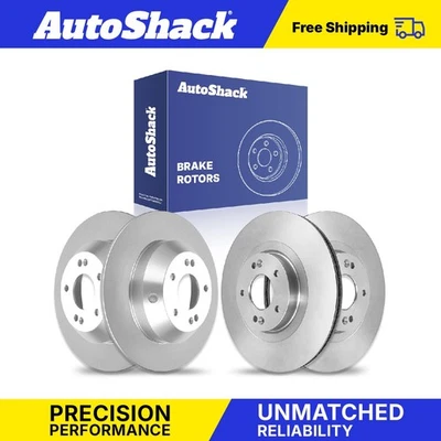 Front Rear Brake Rotors Set for Kia Sorento Hyundai Santa Fe Sport 2.4L V6 - Изображение 1 из 4