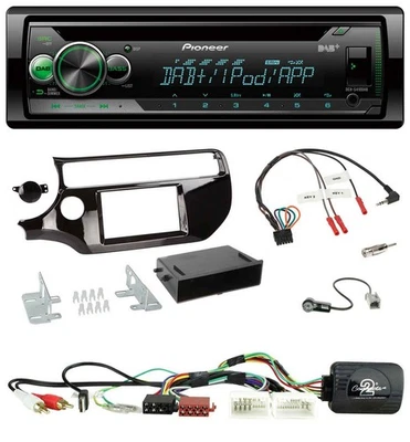 Pioneer USB MP3 DAB Lenkrad CD Autoradio für Kia Rio UB ab 03/2015 piano schwarz - Bild 1 von 4