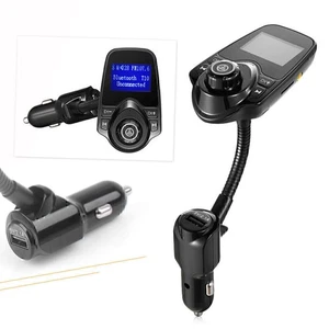 Handsfree Car Kit Wireless Bluetooth FM Transmitter MP3 Player USB Phone Charger - Picture 1 of 12