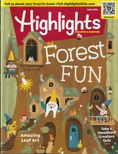 Highlights Magazine May 2025  Forest Fun - How to Draw Animals - Leaf Art - Picture 1 of 1