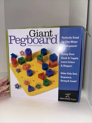 JUGUETES DE DESCUBRIMIENTO TABLERO DE CLAVIJAS GRANDE CLASIFICACIÓN APILAMIENTO FORMAS JUGUETE EDUCATIVO Foto 1 de 4