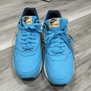 NEW Nike Air Max 1 Corduroy Baltic Blue Men’s Size 10 - No Box Shoes Sneakers - Picture 1 of 12