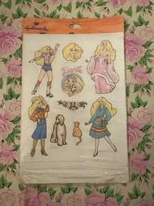 Vintage 1980s Barbie  Sticker Sheet Hallmark NIP - Picture 1 of 2