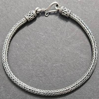 Sterling Silver Woven Bracelet 6-1/2 Inch - Image 1 of 4