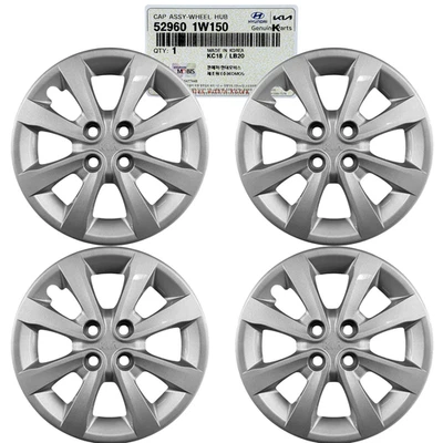 Cubierta de tapacubos de rueda de 15 pulgadas para Kia Rio 2012-2017 529601W150 4 piezas OEM GENUINO Foto 1 de 4