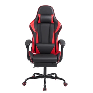 Gaming Chair with Footrest Ergonomic Racing Reclining Adjustable SwivelArmchair - Picture 1 of 41