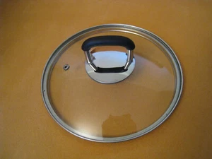 Topfdeckel Glasdeckel Durchmesser 20 cm Glas mit Edelstahlrand #1 - Bild 1 von 3