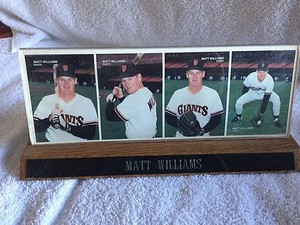 San Francisco Giants Matt Williams Mounted Mother's Cookie uncut Card set