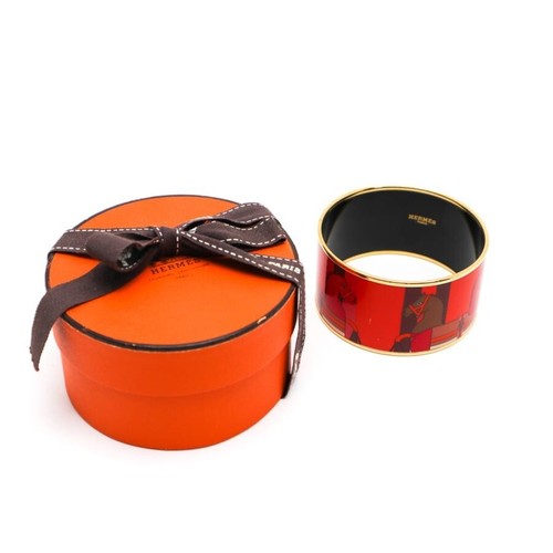HERMÈS Autentico bracciale smalto HERMES TGM bracciale bracciale accessorio motivo cavallo con scatola