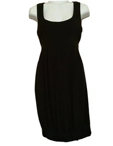 Helene Blake Dress womens Black Blouson Flapper Sleeveless small vintage Sheath - Picture 1 of 10