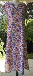 Anokhi Multi-Color Foral Cotton Shift 100% Cotton - Picture 1 of 1