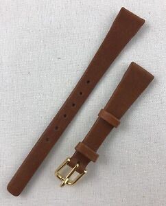 Kreisler Genuine Calfskin 13mm Non-Stitched Light Brown Leather Watch Band W122